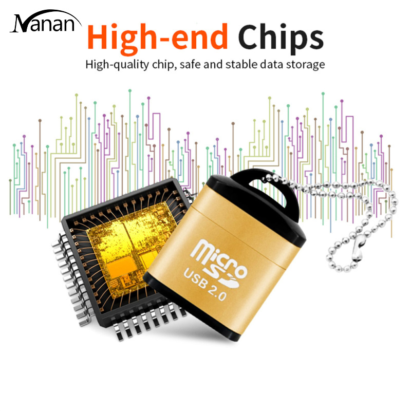 Usb Micro Sd/tf Card Reader Usb 2.0 Hi-speed Mini Usb Adapter Laptop Accessories