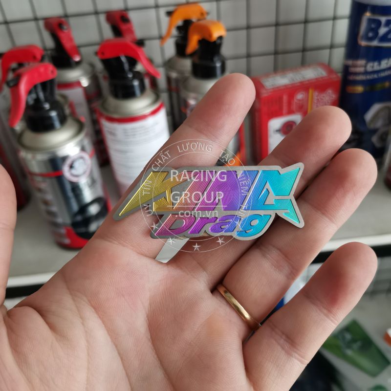 Tem titan logo Kingdrag dán xe máy