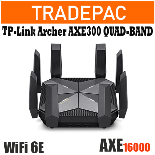 TP-Link Archer AXE300 AXE16000 Quad-Band 16-Stream Wi-Fi 6E Router ...