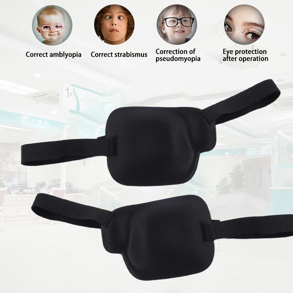 Occlusion Medical Lazy Eye Patch Amblyopia Obscure Astigmatism Training Eyeshade Filled Pure Silk Child Amblyopia Eye Patches. 