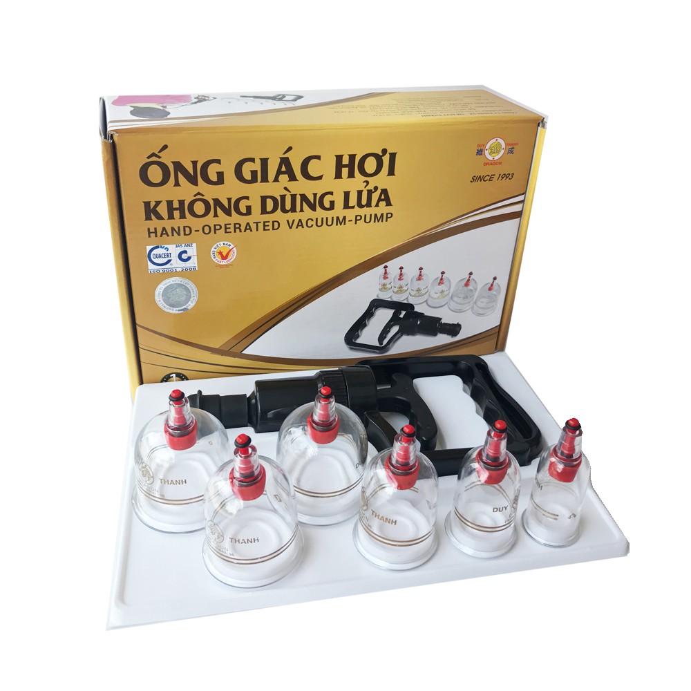 Bộ Giác Hơi Không Dùng Lửa Duy Thành YGH05 (6 Ống Giác)