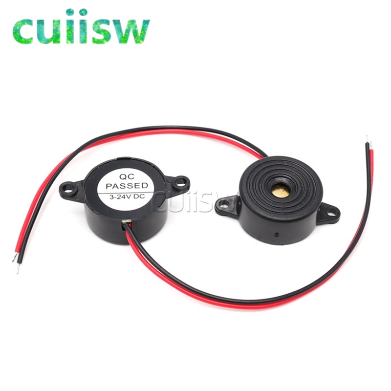 Cicalino Elettronico Piezo DC 3-24V | Allarme Acustico Continuo 85 DB | Per Auto, DIY, Allarmi | Con Filo Di Piombo - Foto 4