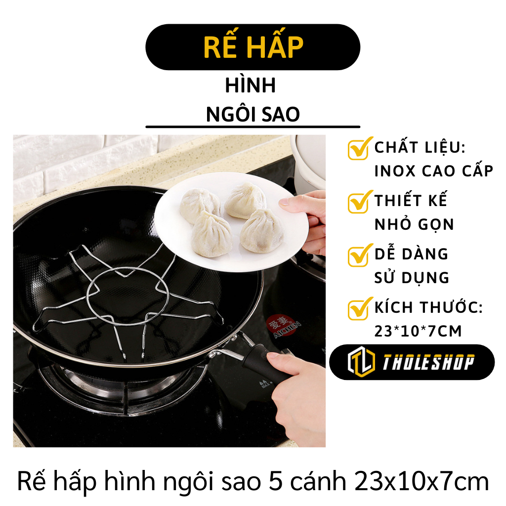 Rế Hấp Hình Ngôi Sao - Giá Hấp Inox - Rế Lót Nồi Cách Nhiệt Tiện Dụng ...