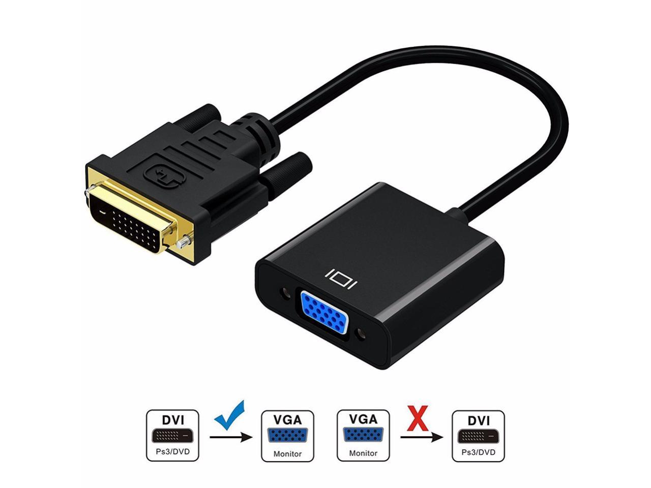 CÁP CHUYỂN DVI 24+1 ĐỰC SANG VGA CÁI (CÓ IC) 15CM ( DVI-D 24+1 to VGA)