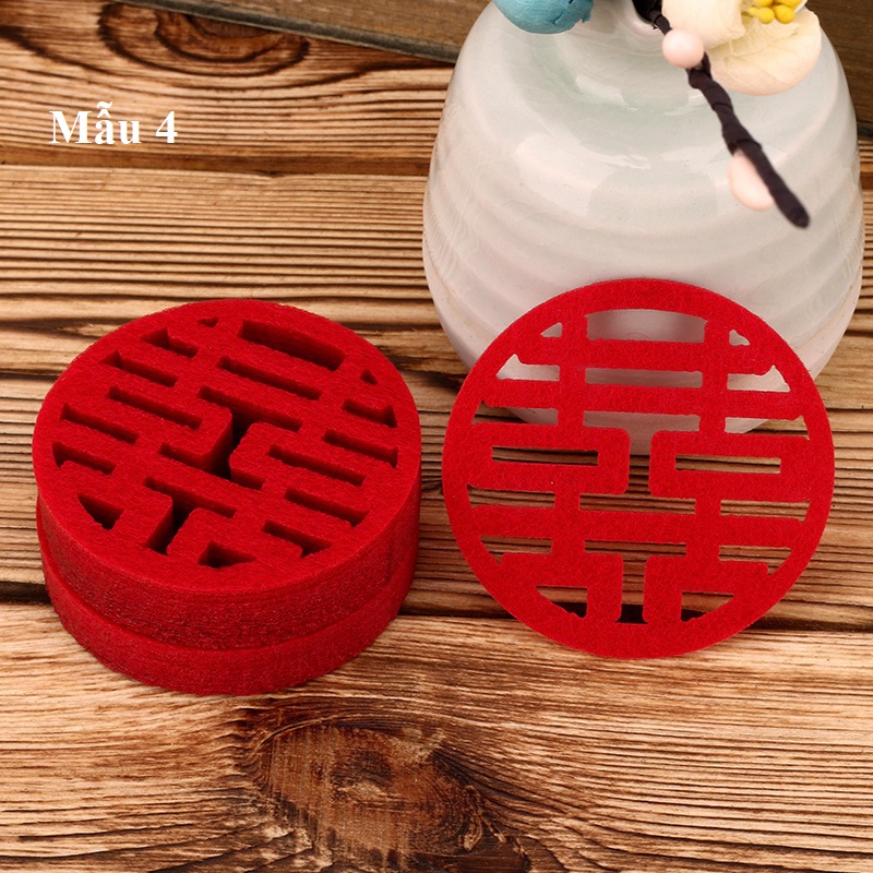 Bịch 30 chữ Hỷ mini trang trí tiệc cưới