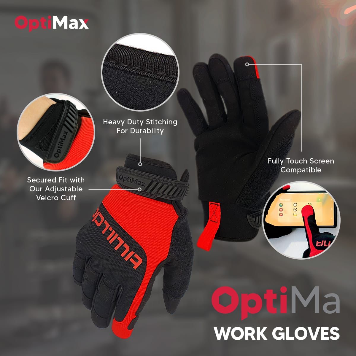 heavy duty fingerless work gloves