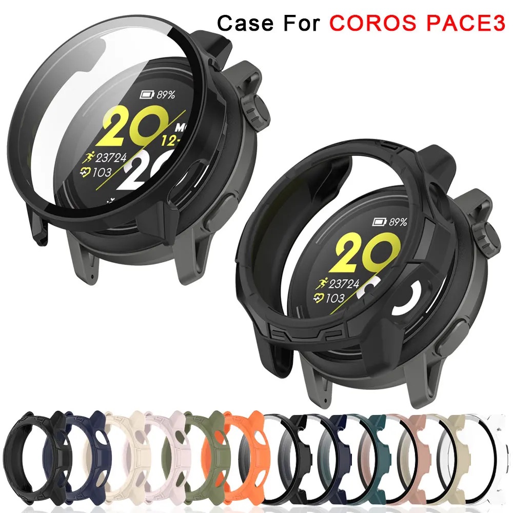 TPU/ PC bảo vệ trường hợp khung miếng bảo vệ màn hình bìa cho coros tốc độ 3 vỏ vỏ bảo vệ trường hợp coros pace3 thông minh phụ kiện