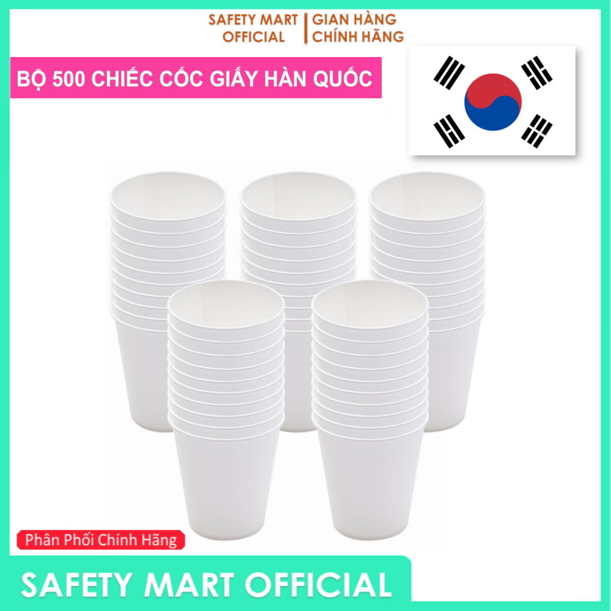 Combo 500 ly giấy hàn quốc 7oz