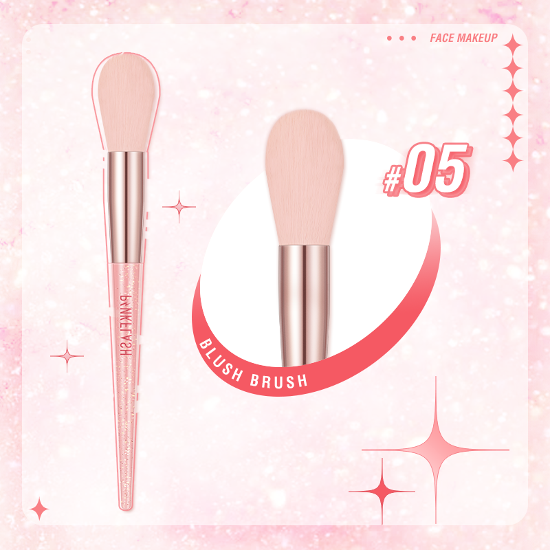 PINKFLASH 5PCS Fairy Wand Makeup Brush Set Beauty Brush Makeup Tool Multi-use