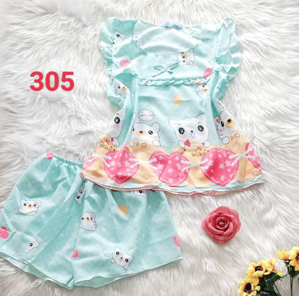 Bộ lụa hàn đùi cho Bé Gái, 30 đến 53kg, ảnh thật
