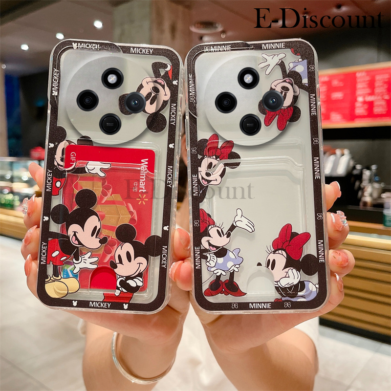 New Phone case Redmi 14C Back cover Card Holder Wallet Mickey and