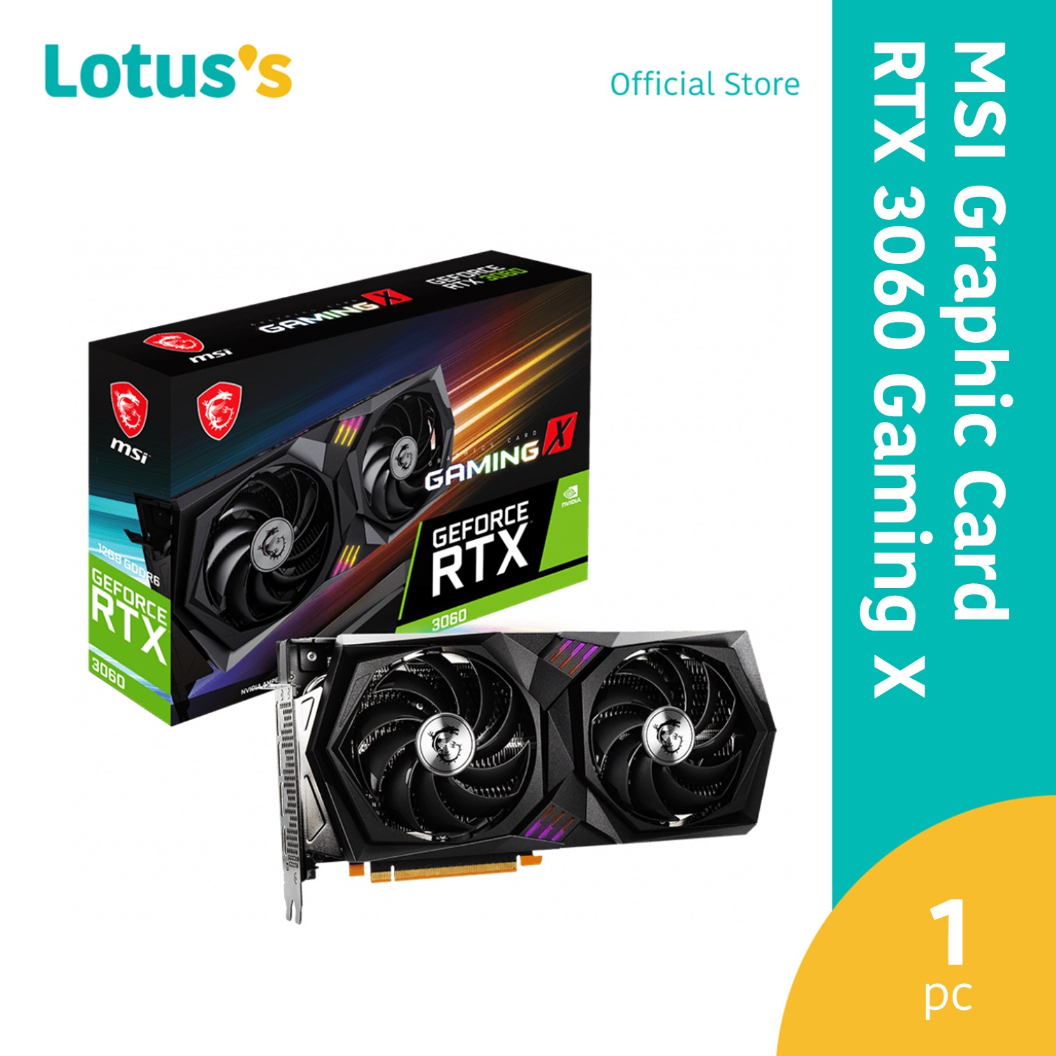 MSI Graphic Card RTX 3060 Gaming X 12G | Lazada