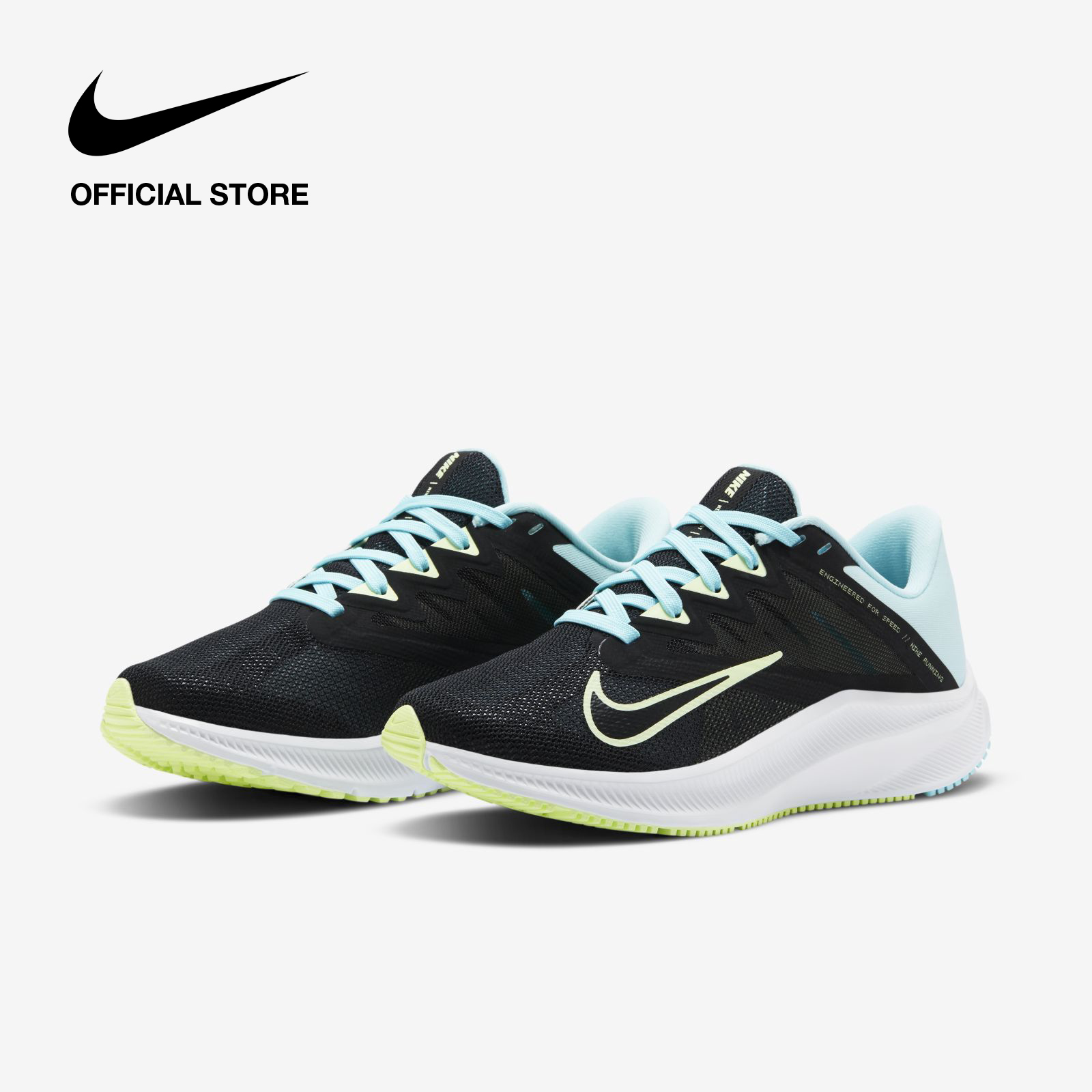 Nike Womens Quest 3 Running Shoes - Black | Lazada Singapore