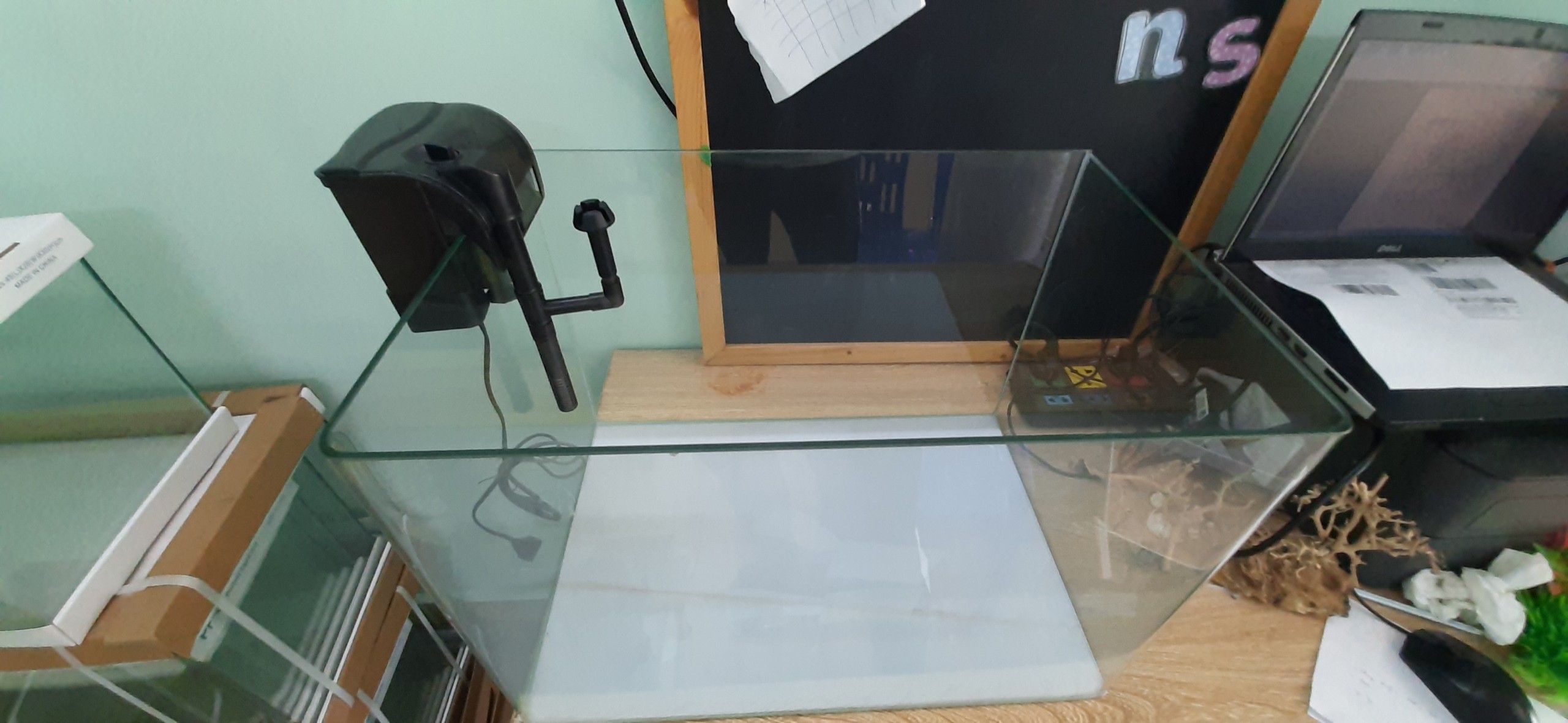 Bể cá đúc 50x33x35 cm, hồ cá mini thủy sinh để bàn