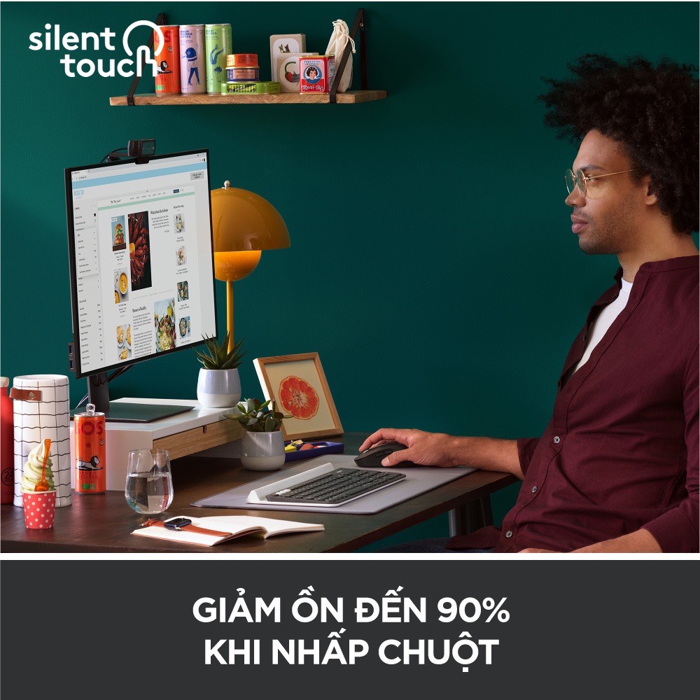 Chuột Không Dây Bluetooth - USB Đa Thiết Bị Logitech M650 - Mia Store