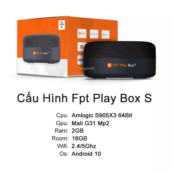 [HCM]FPT Play Box S 2021 CHÍNH HÃNG mã T590 Smart Home Smart hub điều khiển giọng nói không chạm hands free Android tv box Fpt Kết hợp Tivi Box và Loa thông minh