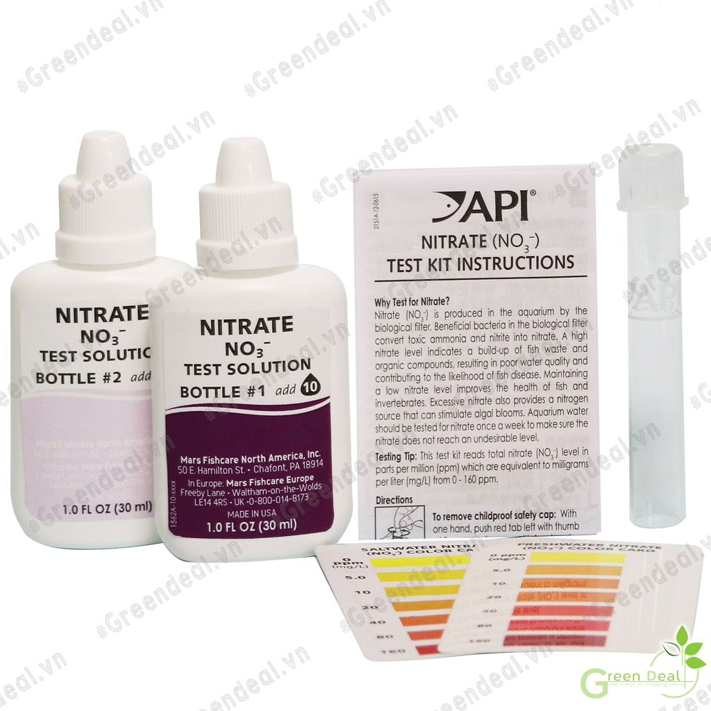 API - Nitrate NO3 Test Kit | Bộ đo Nitrat cho hồ thủy sinh, hồ cá biển