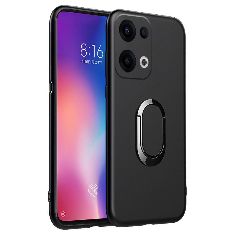For OPPO Reno 13F 13 Pro Case Soft Silicone Matte Full Protector Shockproof Car Adsorb Holder Ring For OPPO Reno13 F Reno13 Pro Back cover Phone Cases.