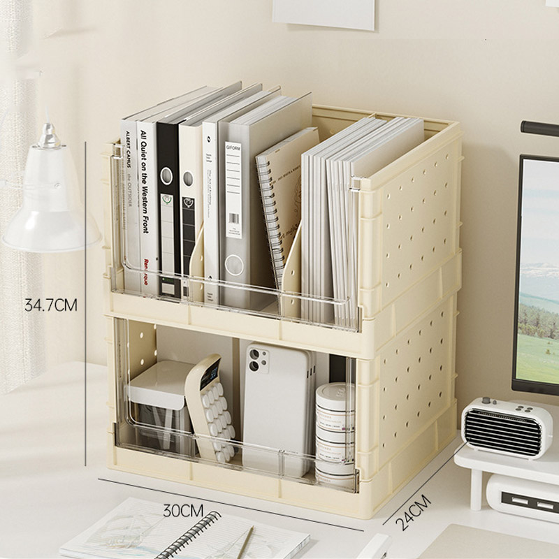 Shelf Desktop bookshelf Desk bookshelf Desktop bookshelf Stackable Office station storage rack Student dormitory storage rack Multifunctional finishing rack Multilayer bookshelf