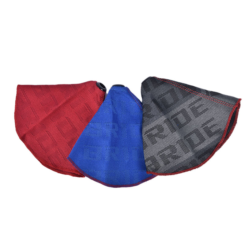 Le Mans Confetti JDM Bride Style Hyper Fabric Shifter Boot Racing Gear Shift Knob Cover Collars With Red Stitching - 34