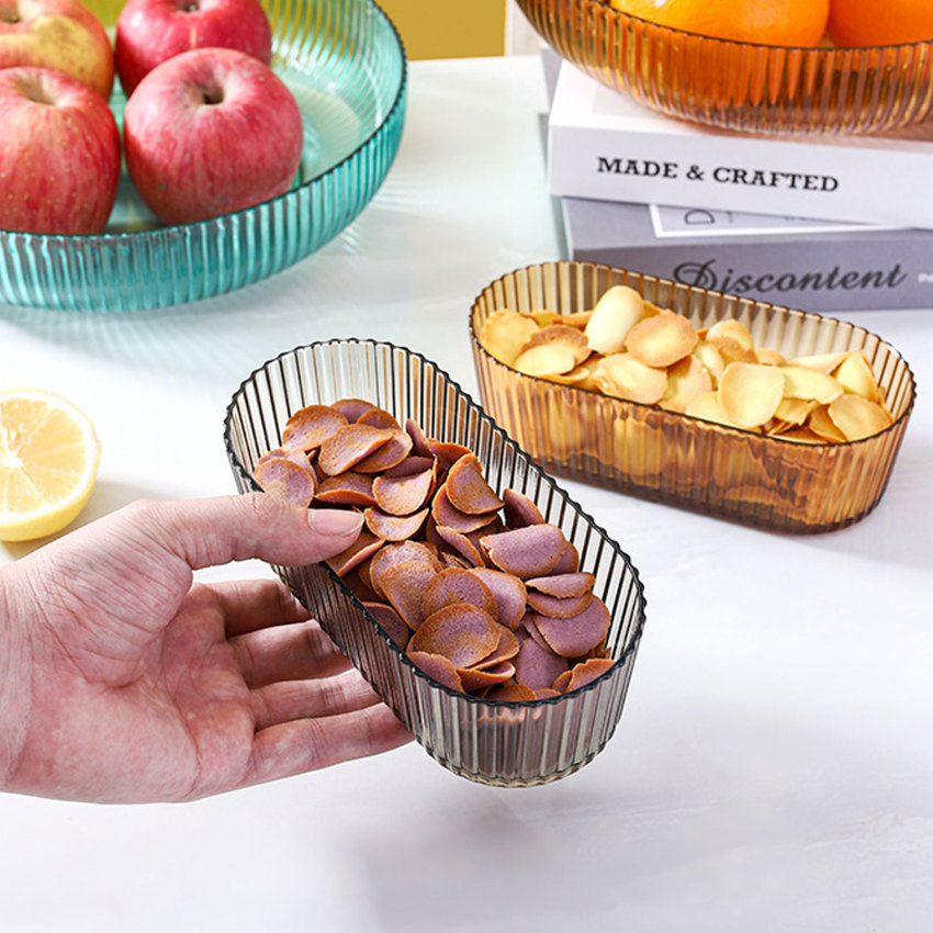 Đĩa trái cây Bàn cà phê phòng khách trái cây sấy khô tổ chức hộp kẹo ánh sáng sang trọng Nut Snacks Khay trưng bày