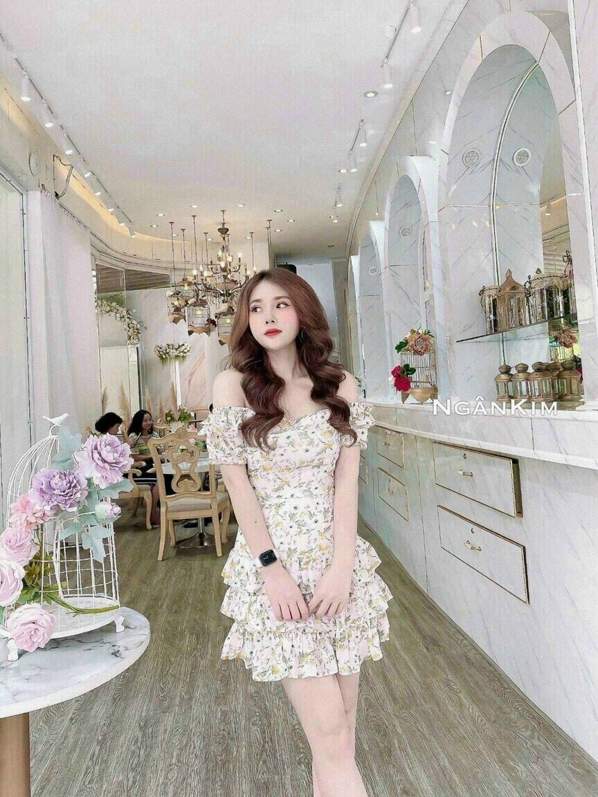 [ CHÍNH HÃNG ] Đầm trễ vai siêu xinh- Thời trang hot