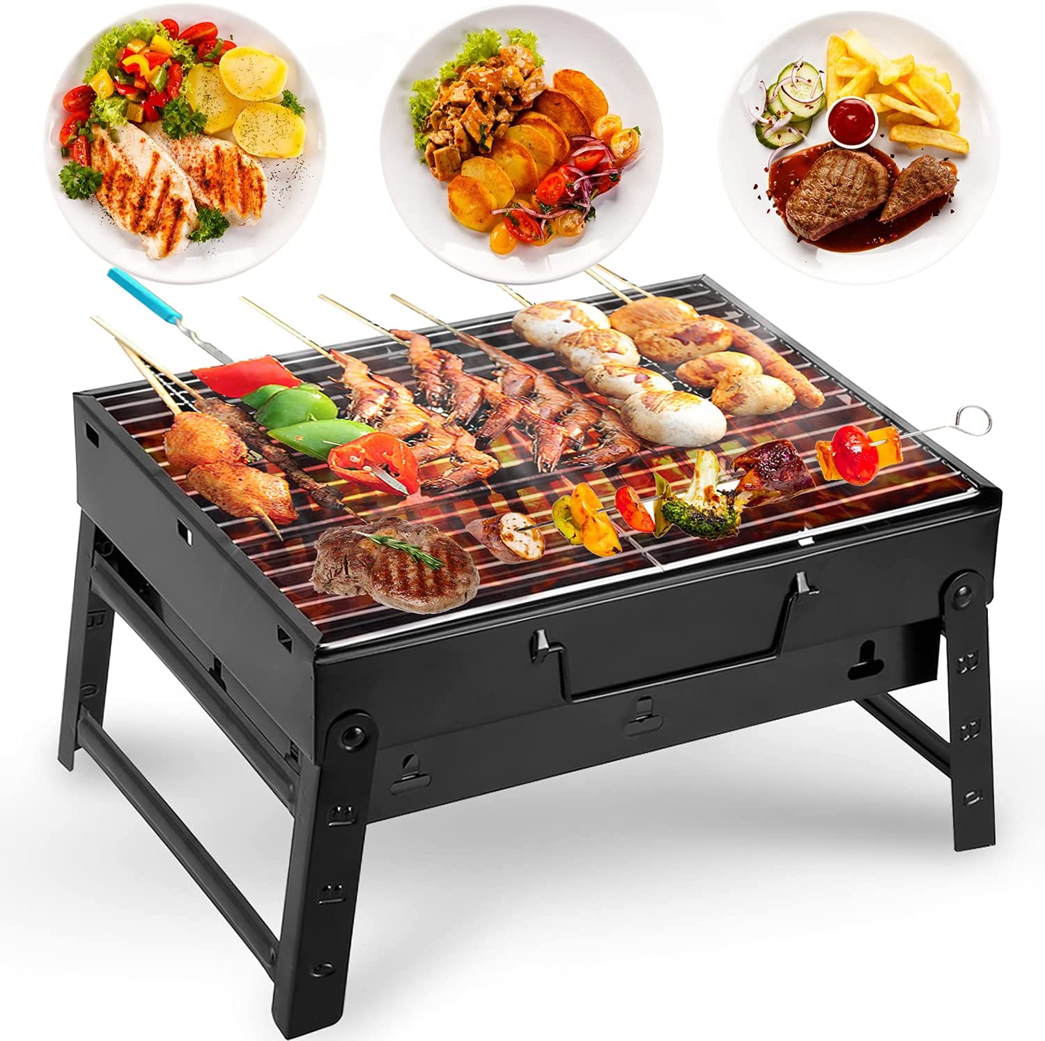 Portable BBQ Grill Fordable BBQ Machine. 