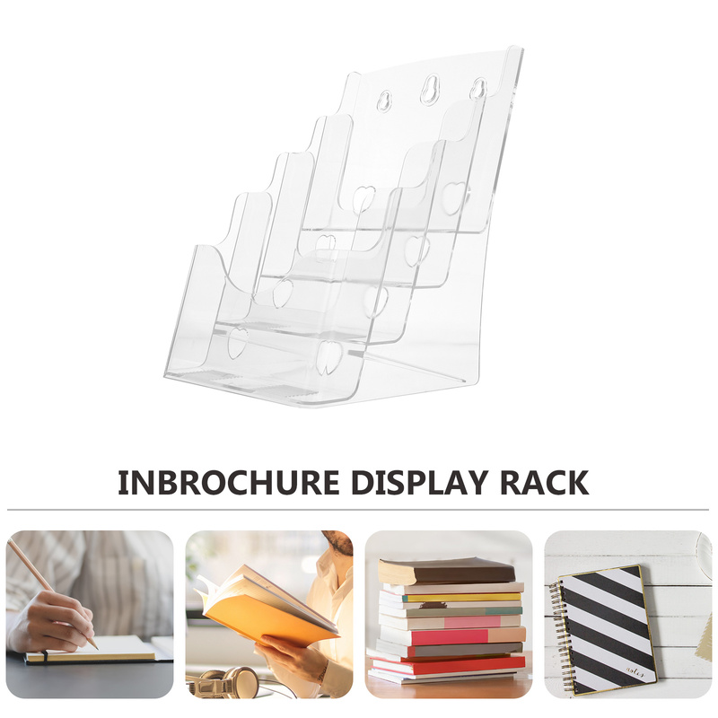 HOMEMAXS Wall Mounted Holder Display Stand Document Holder Magazine File Holder Office Booklet Desk