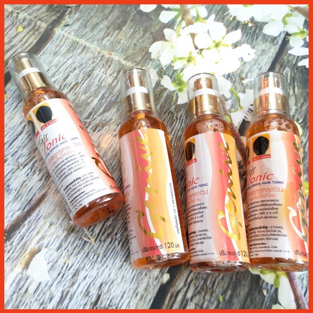 [CHÍNH HÃNG] Chai Xịt Kích Mọc Tóc Genive Hair Tonic 120ml Thái