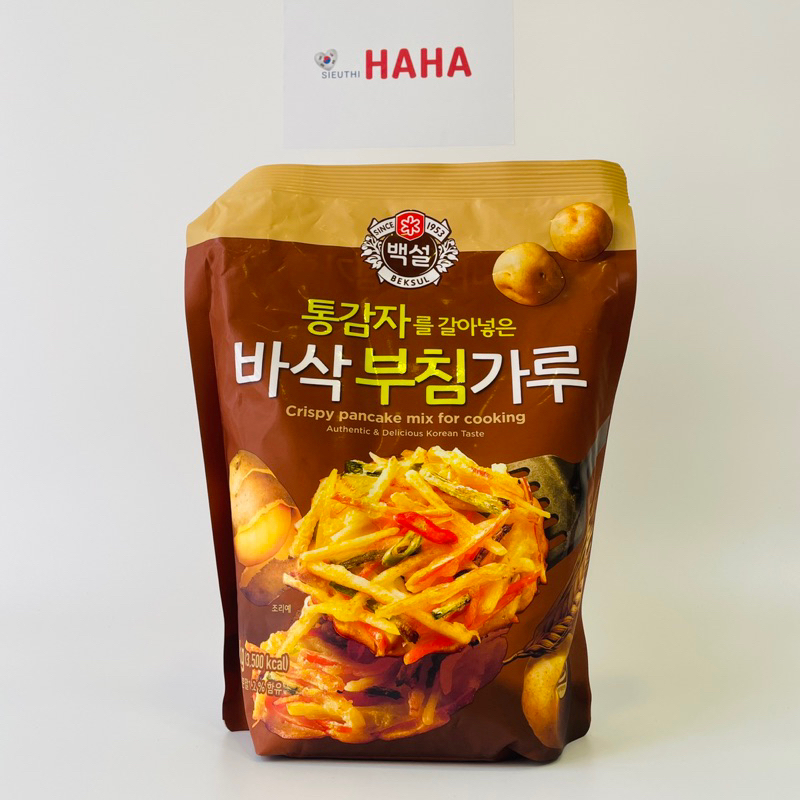 Bột bánh xèo hàn quốc bao giòn cj beksul crispy pancake mix 1kg