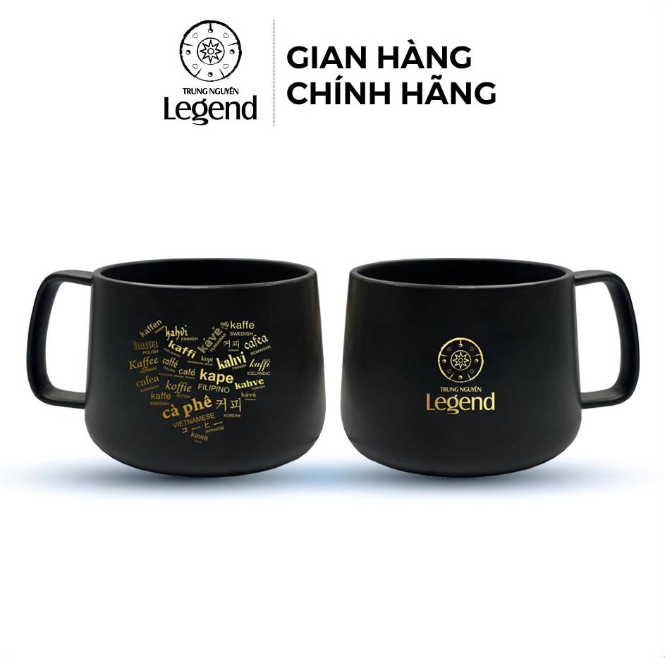 Trung Nguyen Legend - Legend Vip Black Ceramic Cup - 350ml