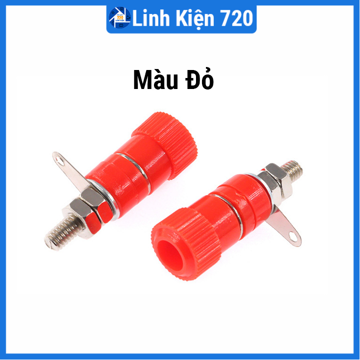 Jack đấu loa dài màu đỏ đen cho thiết bị âm thanh