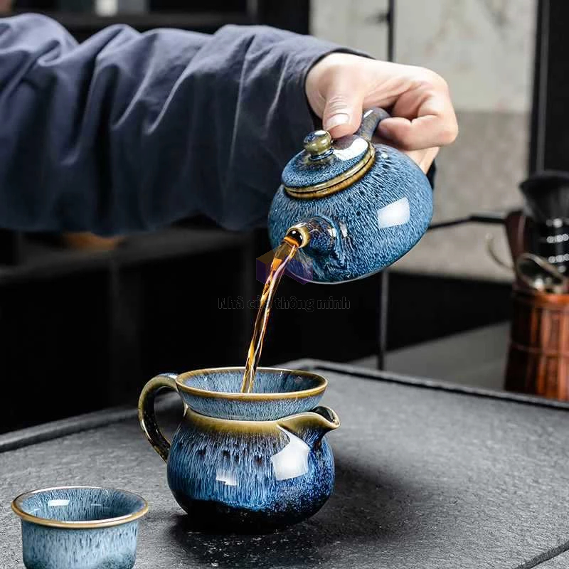 Bộ ấm chén pha trà phong cách trung hoa cao cấp