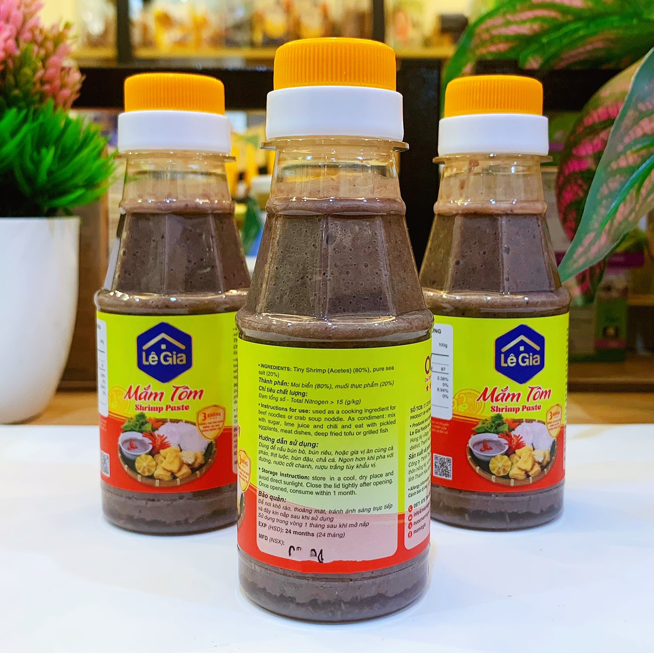 Mắm tôm ngon Lê Gia 110g (quy trình chuẩn HACCP, ISO 22000)