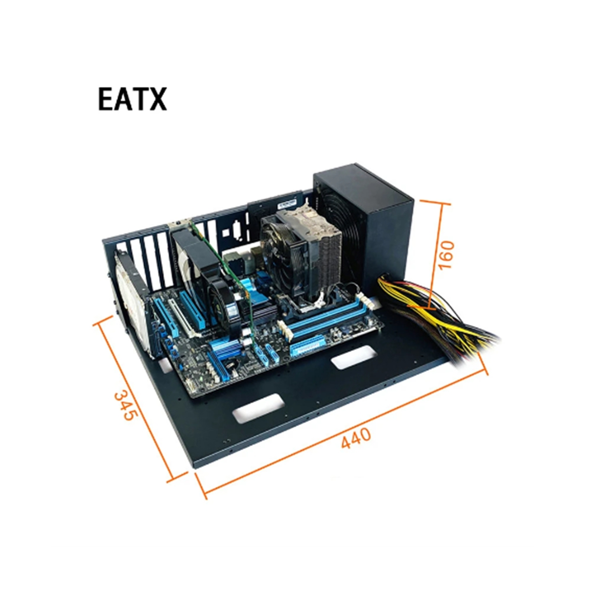 Open Computer Chassis Dual-Way Server E-ATX/ATX Motherboard Bracket Test Rack Open Cooling Rack