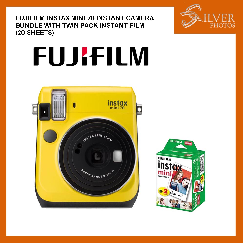 Yellow Fujifilm Instax Mini 70 Instant Film Camera Fujifilm Yellow Fujifilm Instax Mini 70 Instant Film Camera Fujifilm