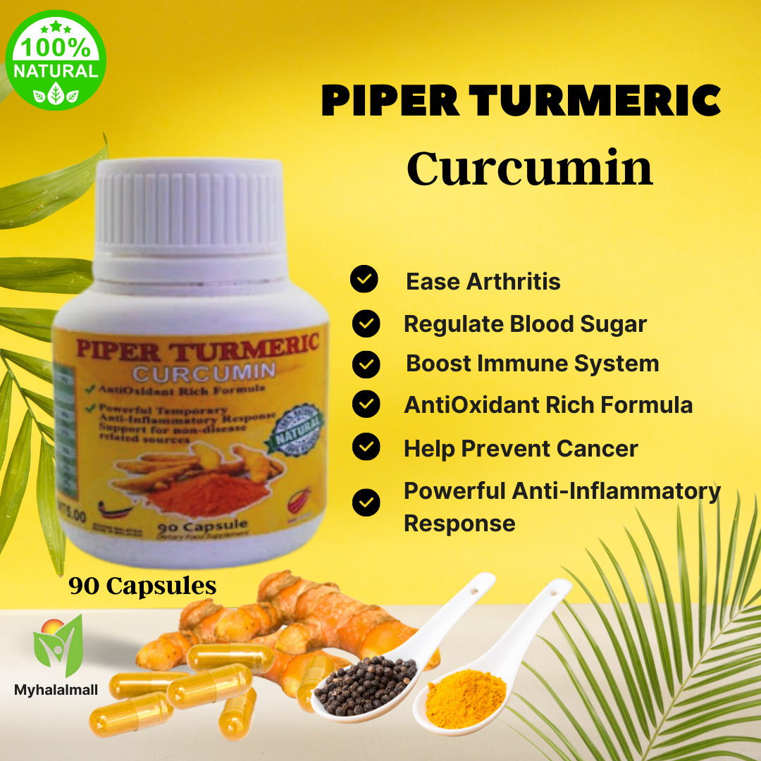 Piper Tumeric Kunyit Curcumin Black Pepper Ketumbuhan, Cyst, Fibroid