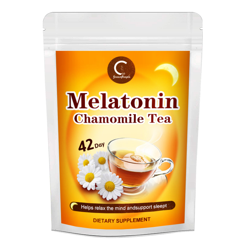 GPGP Greenpeople organic Melatonin tea Sleep aid Help get to sleep quickly Relieve stress Immune