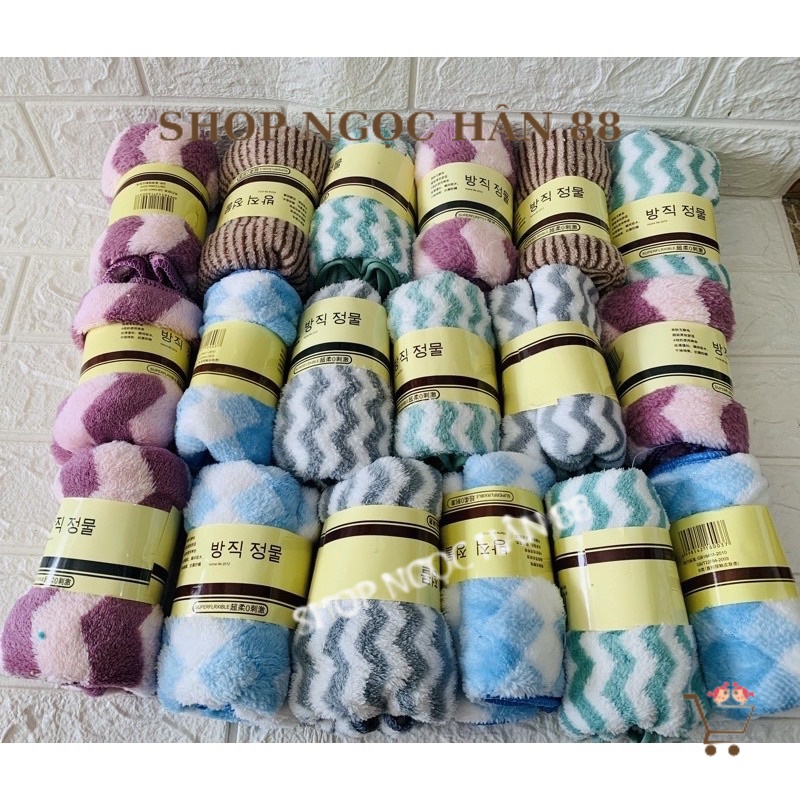 Khăn mặt siêu mềm Hàn Quốc 100% cotton siêu thấm