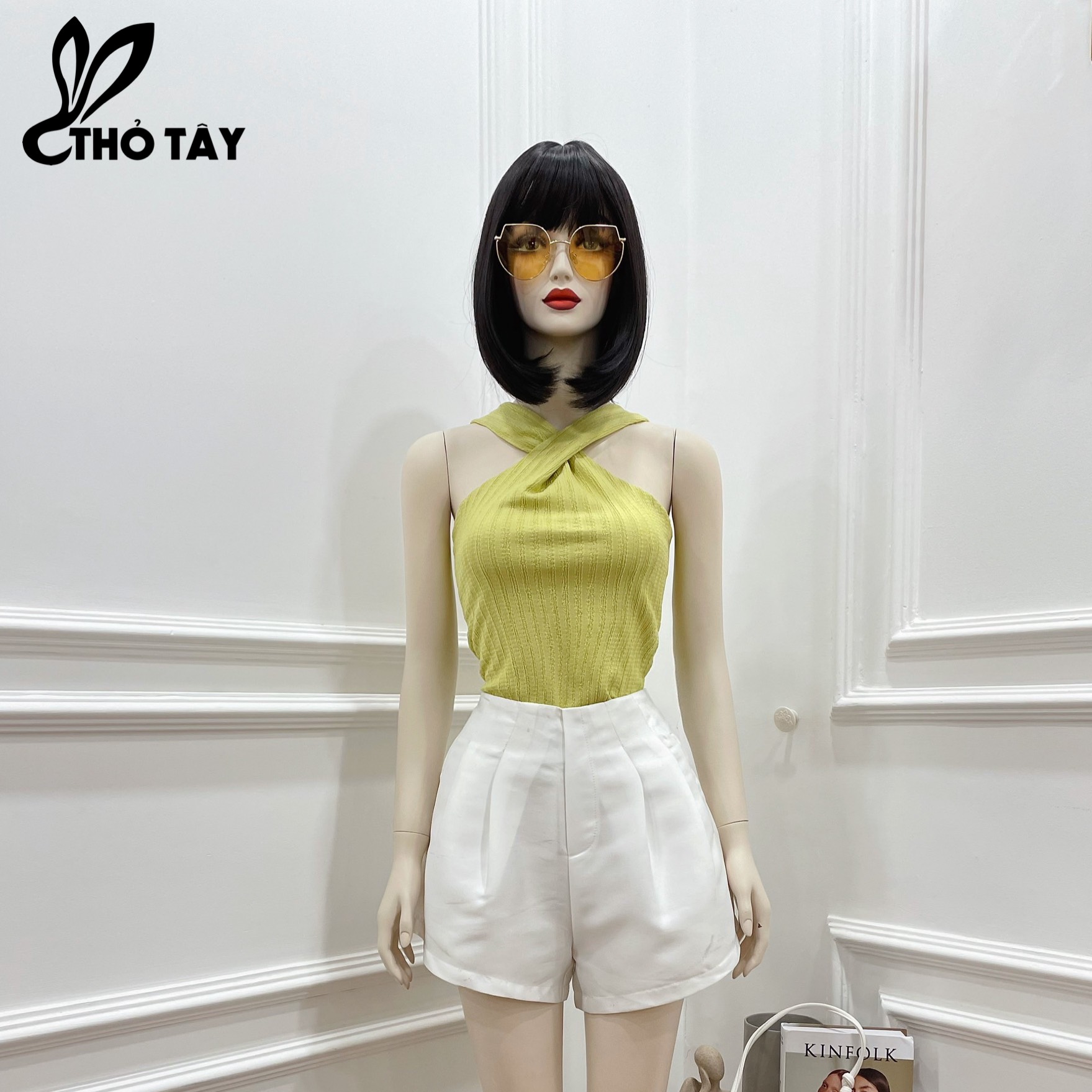 Áo Kiểu Nữ Cổ Yếm Nhiều Màu - THỎ TÂY A219D16