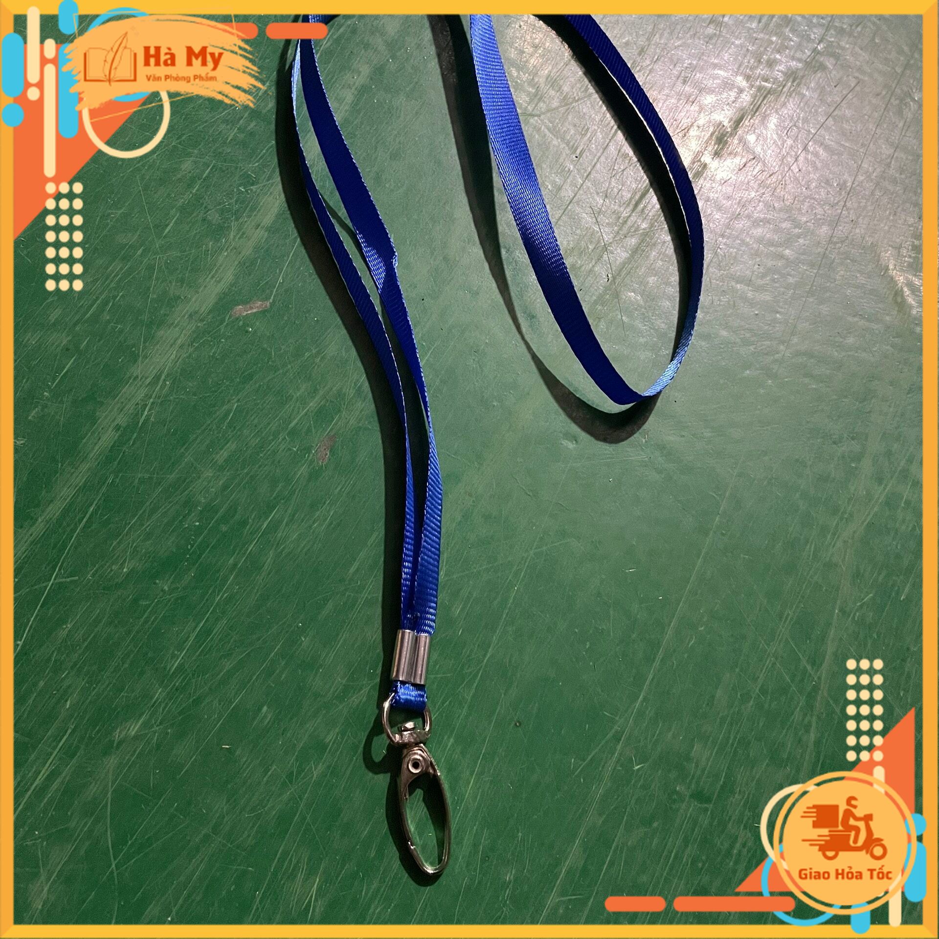 Dây lụa đeo bảng tên móc xoay
