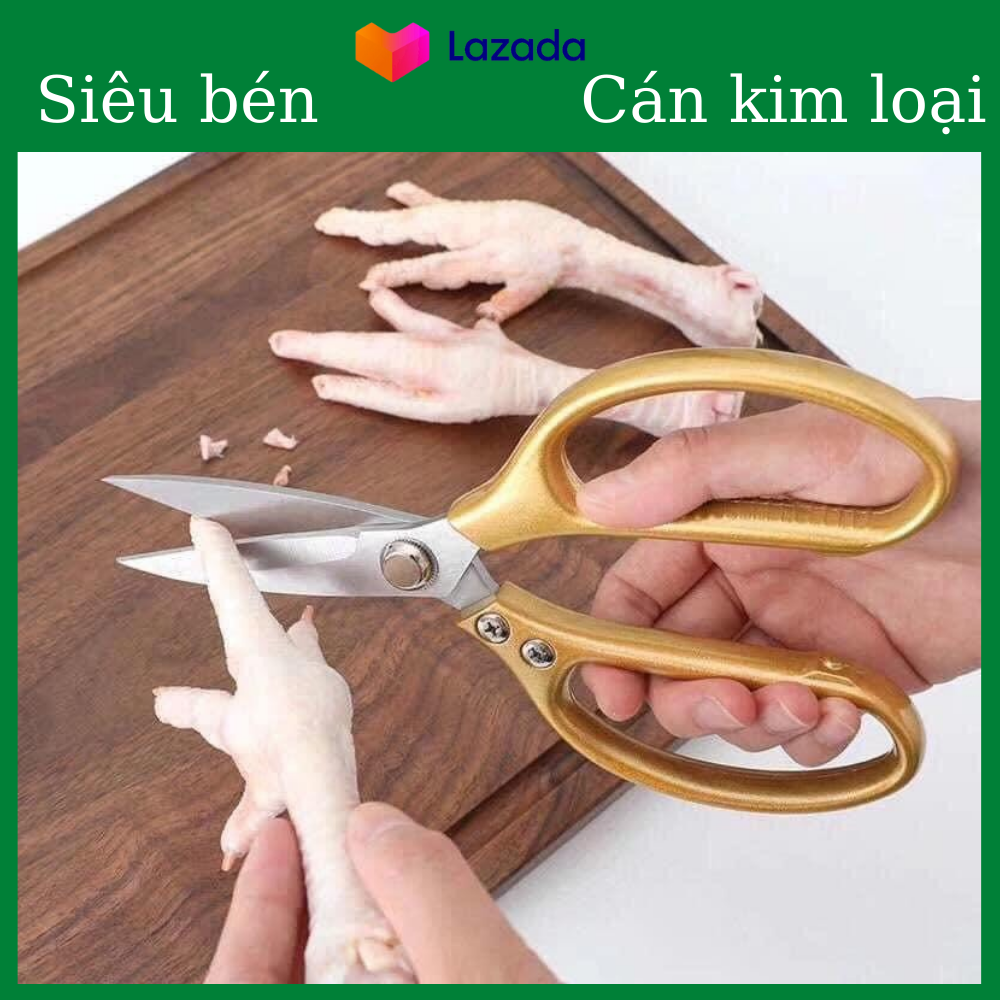 Kéo Nhật Bản Đa Năng SK5 - Cán cầm chắc tay - Siêu Bén  - Cắt Thịt Gà - Vịt nhanh gọn - Kéo Nhà Bếp