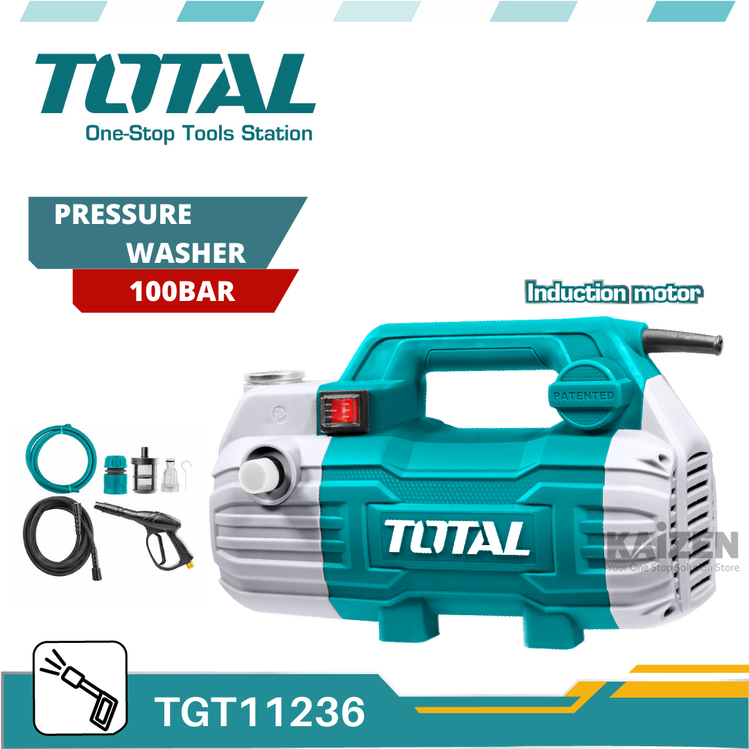 TOTAL TGT11236 100 BAR HIGH PRESSURE WASHER 1500W Lazada
