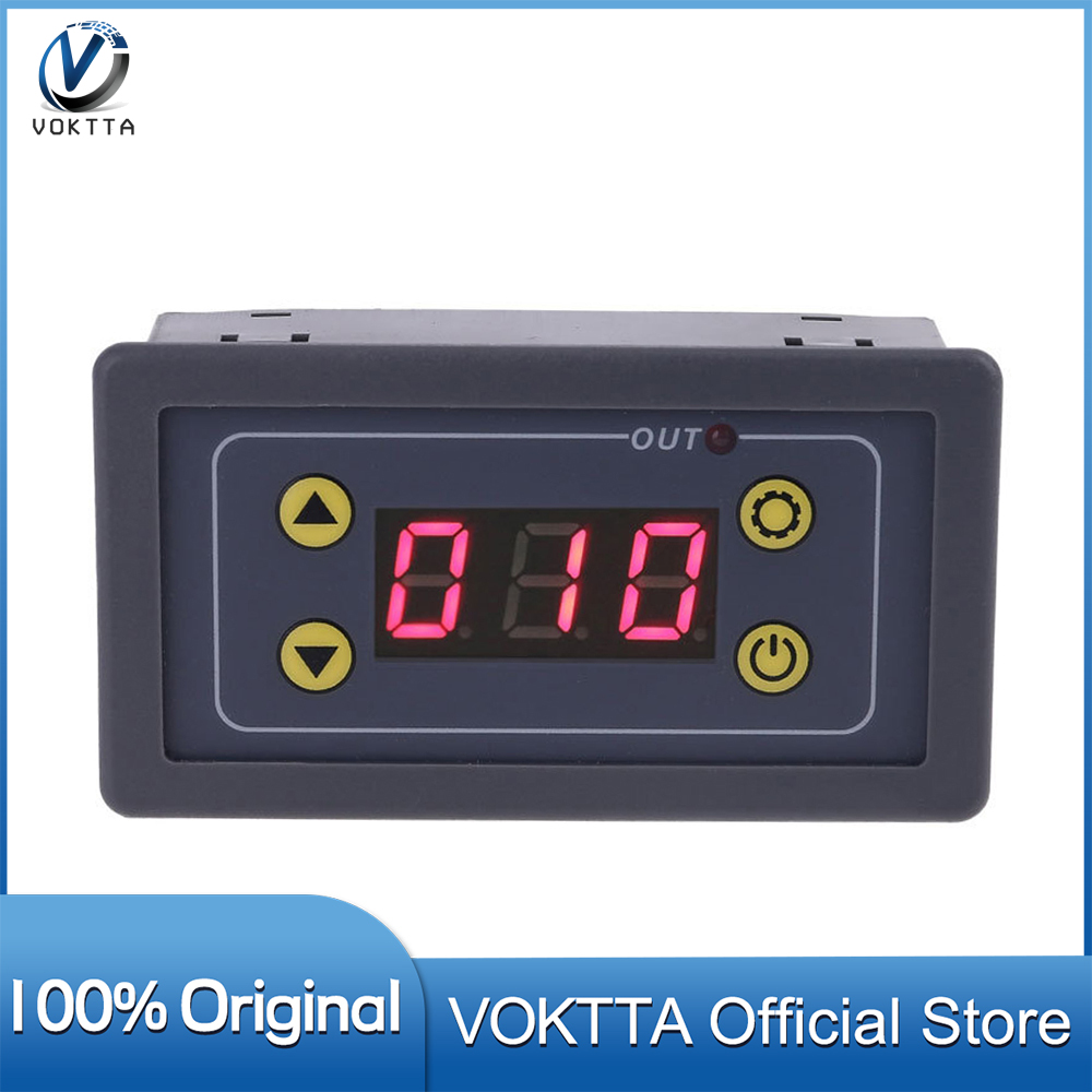 VOKTTA Rơle tác dụng chậm mô-đun 5V 12V 24V Rơle hẹn giờ 0.01S-999min Hẹn Giờ Kỹ Thuật Số chu kỳ chậm trễ mô-đun chuyển đổi AC 220V Power-off điều khiển