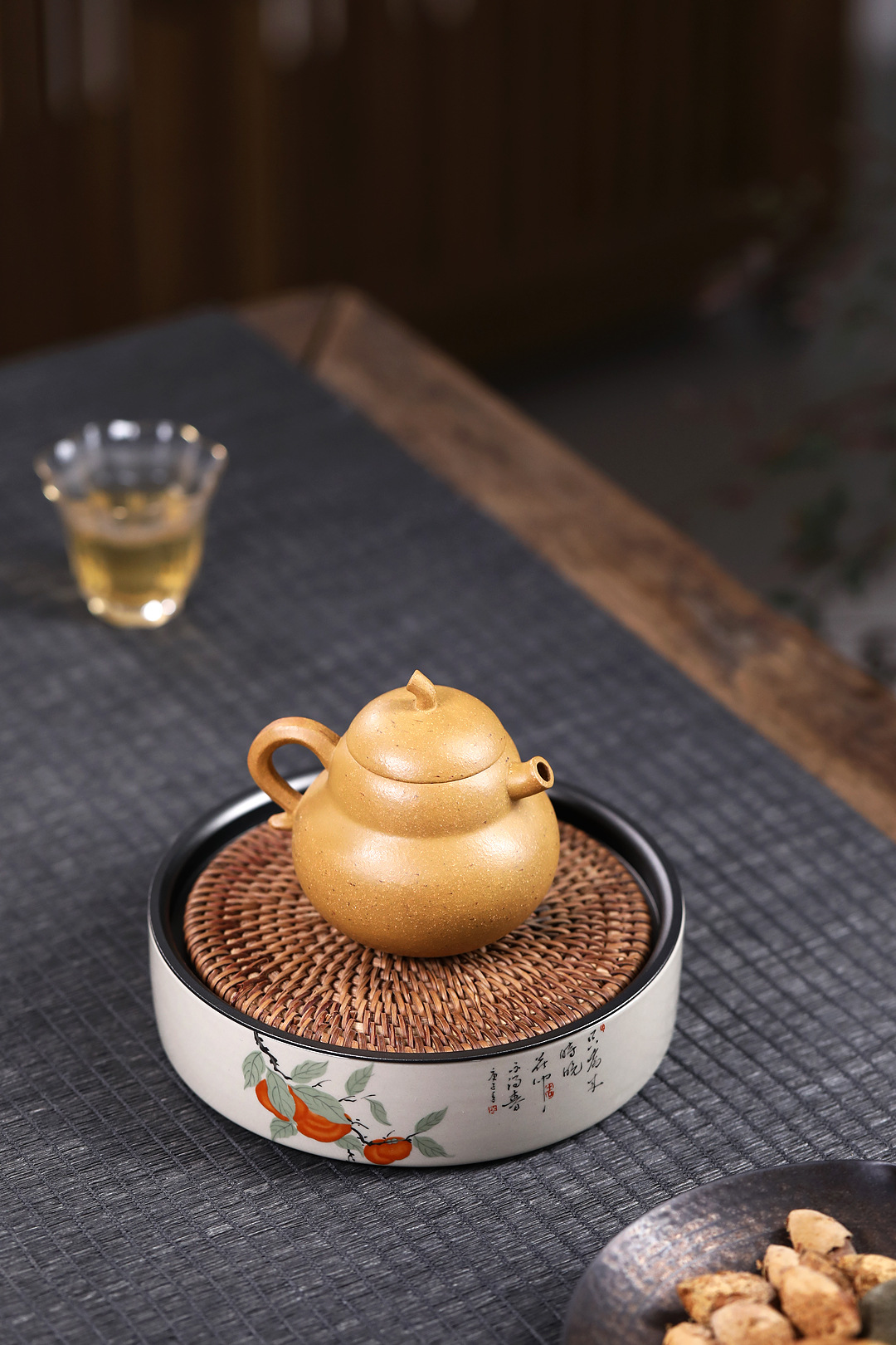 Ấm Tử Sa Nghi Hưng Hồ Lô 120 ml Độc Ẩm (Chi Ma Đoạn Nê)