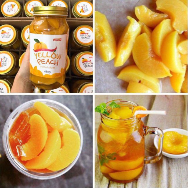 [HCM] ĐÀO NGÂM YELLOW PEACH HÀN QUỐC 680G ( ĐÀO VÀNG NONGWOO)