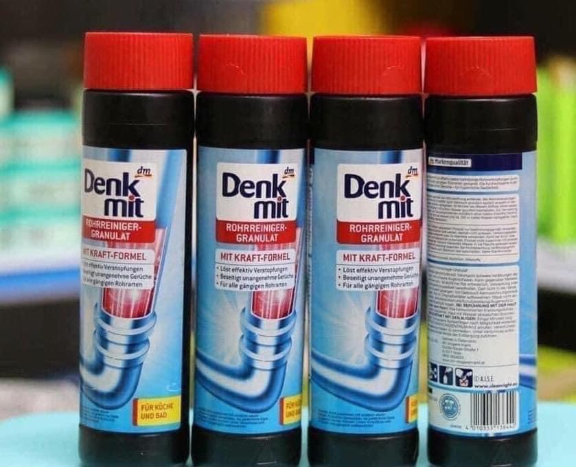 Bột thông cống DENKMIT 600g- hàng nhập khẩu Đức