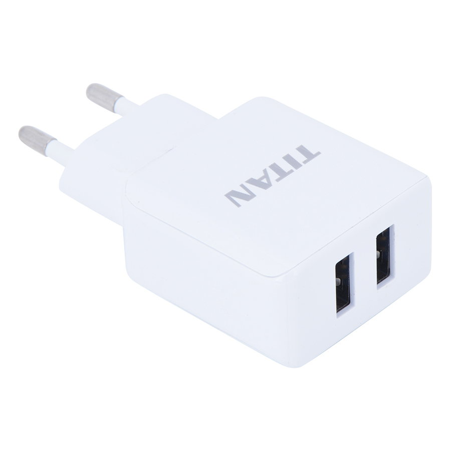 Củ, Cốc Sạc Nhanh 2 Cổng USB TITAN SN07