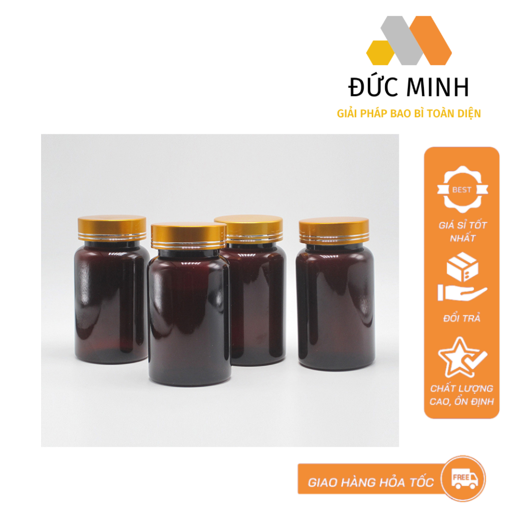 Lọ chiết màu nâu đựng dược phẩm, thực phẩm 100ml