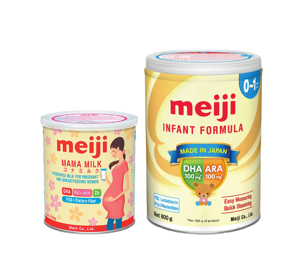 Combo Sữa Meiji Mama Milk 350g và Sữa dạng bột Meiji Infant Formula 800g